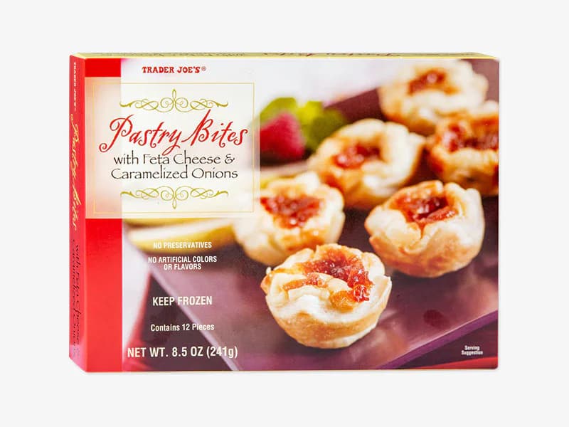 Pastry Bites Feta Cheese & Caramelized Onions