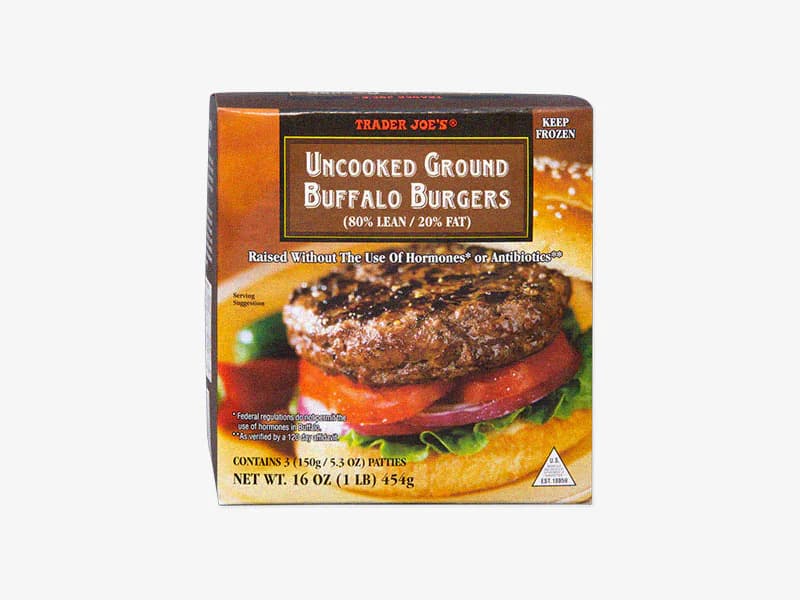 Uncooked Ground Buffalo Burgers