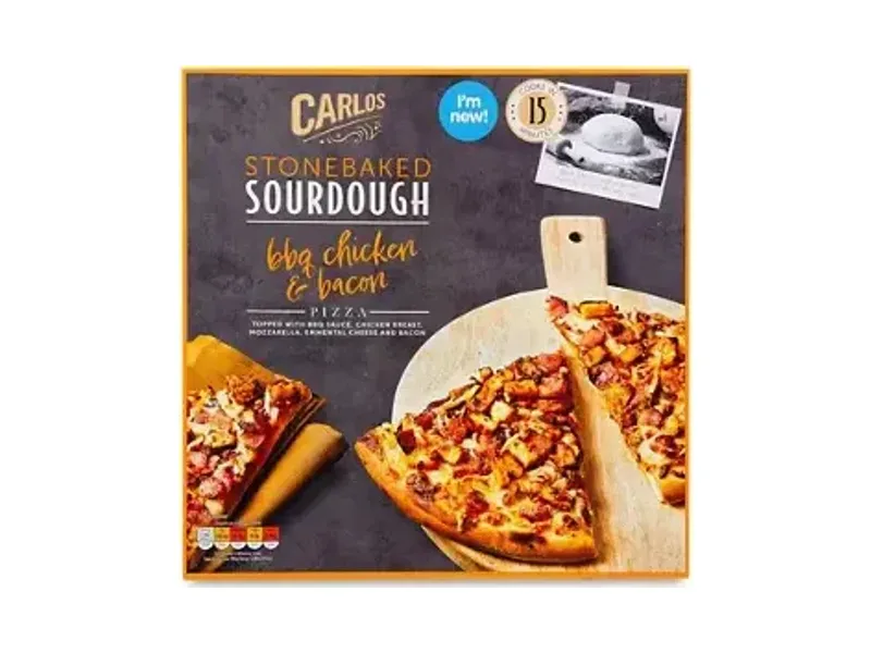 BBQ Chicken & Bacon Stonebaked Sourdough Pizza - Carlos