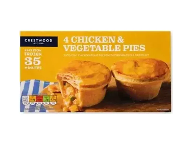 Chicken & Vegetable Pies - Crestwood