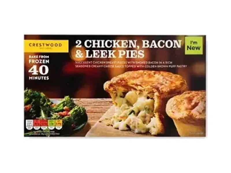 Chicken Bacon & Leek Pies - Crestwood