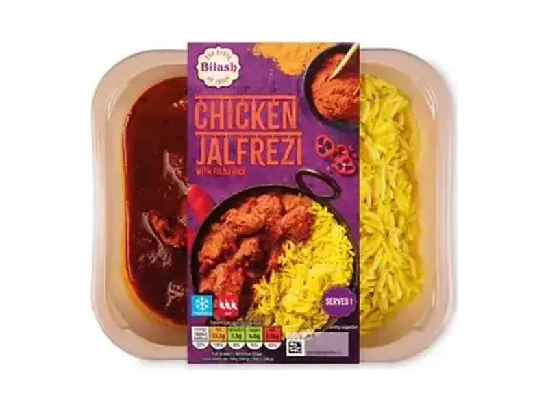 Chicken Jalfrezi with Pilau Rice - Bilash