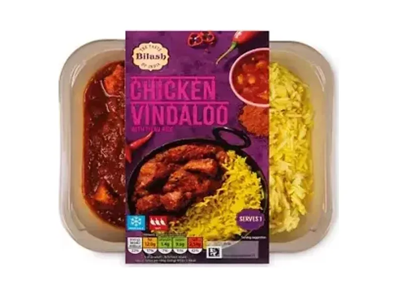 Chicken Vindaloo with Pilau Rice - Bilash