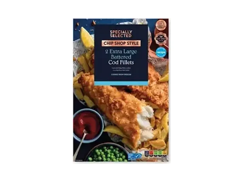 Chip Shop Battered Cod Fillets - Specially Selected