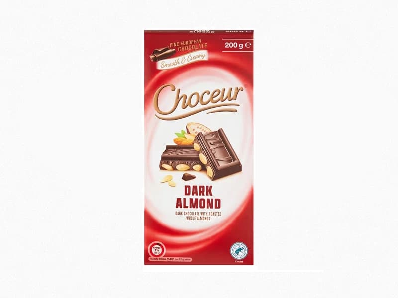 Choceur Dark Almond Chocolate Block