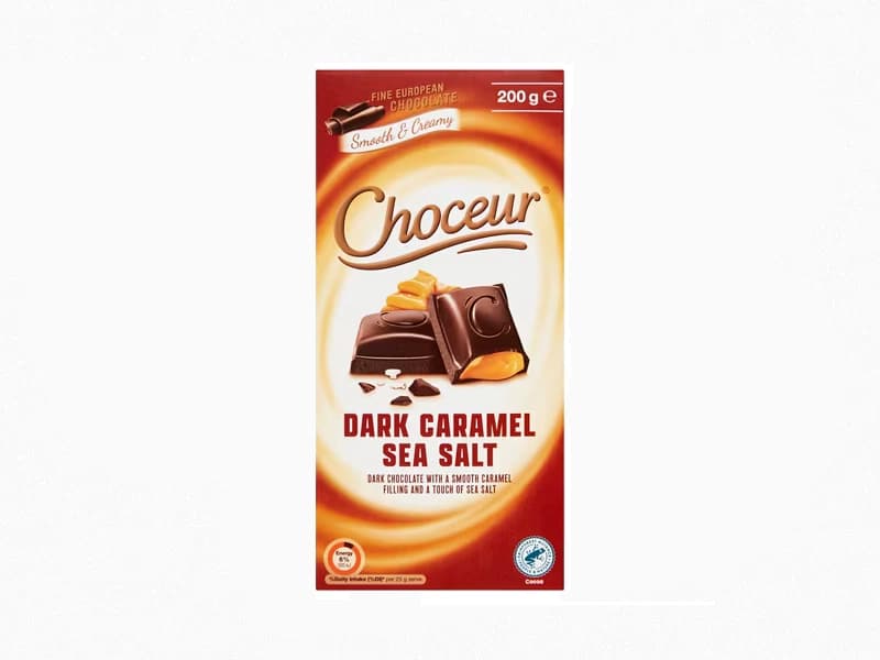 Choceur Dark Caramel Sea Salt Chocolate Block