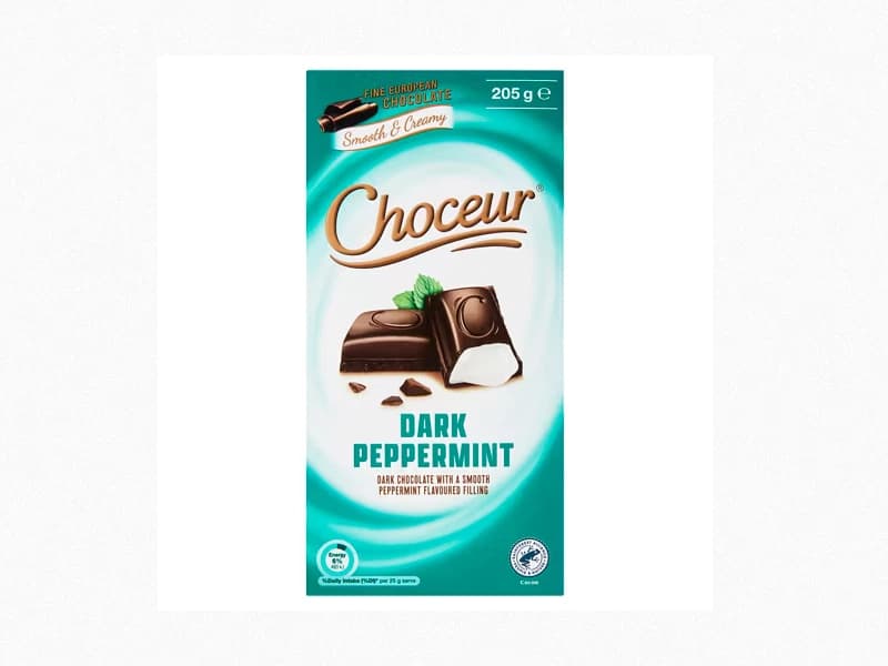 Choceur Dark Peppermint Chocolate Block