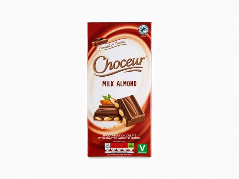 Choceur Milk Almond Chocolate Block