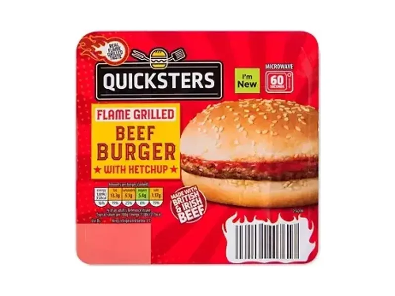 Flame Grilled Beef Burger - Quicksters