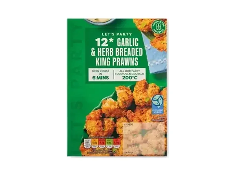 Garlic & Herb Breaded Prawns - Lets Party