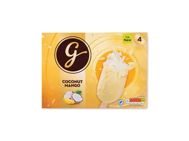 Gianni's Coconut Mango Ice Cream Sticks