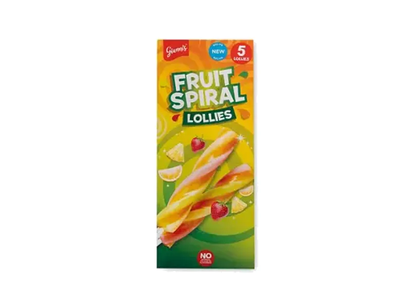 Gianni's Fruit Spiral Lollies
