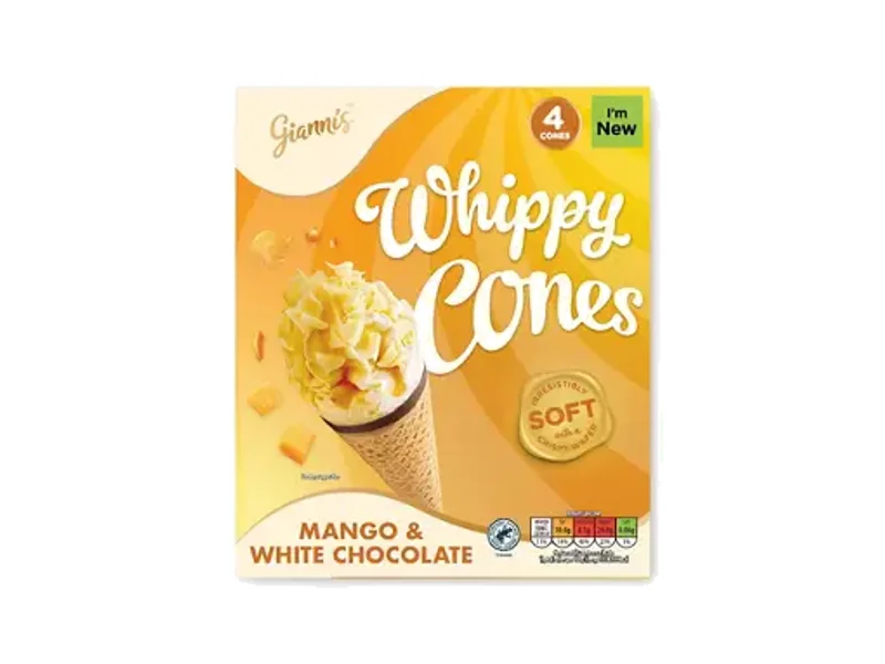 Gianni's Mango & White Chocolate Whippy Cones