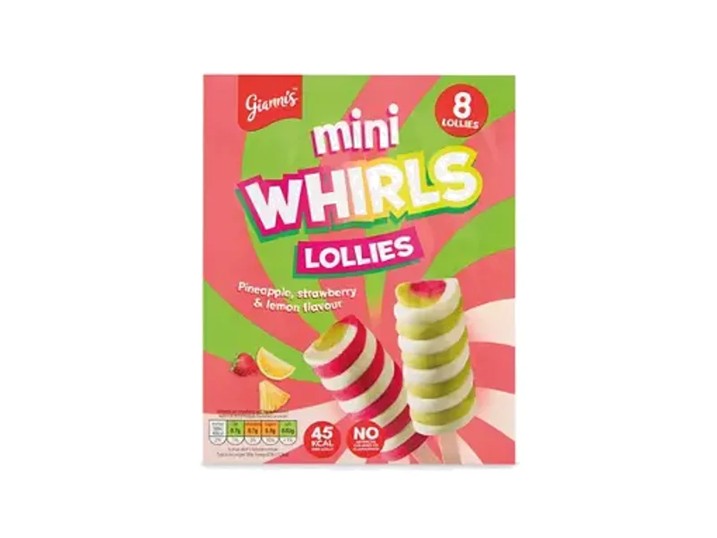 Gianni's Mini Whirls Lollies