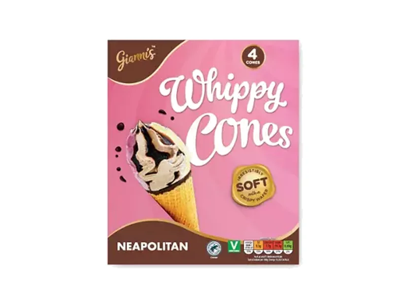 Gianni's Neapolitan Whippy Cones