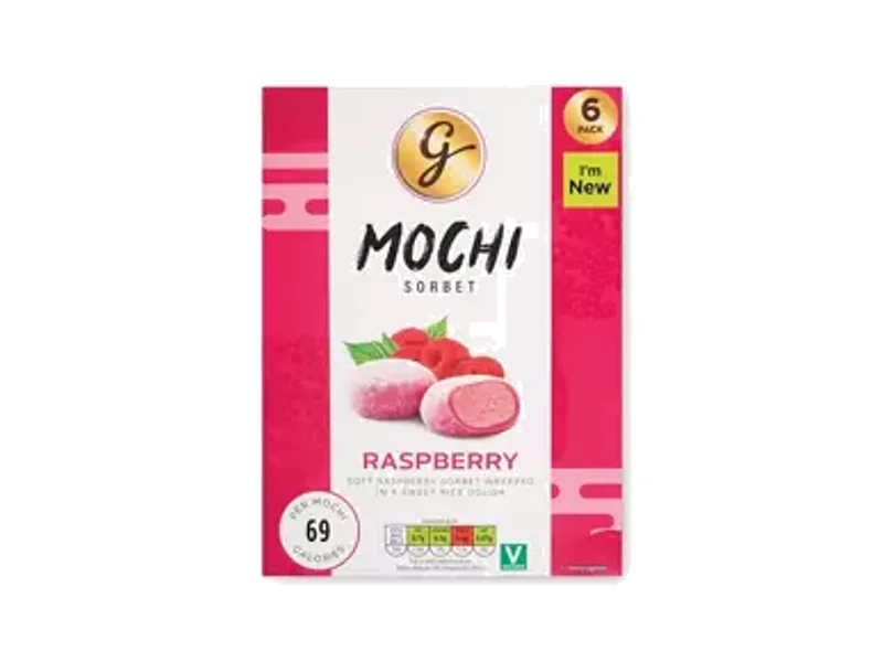 Gianni's Raspberry Mochi Sorbet