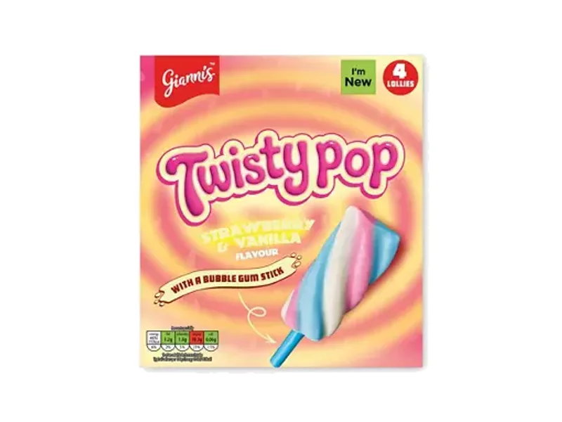 Gianni's Twisty Pop Strawberry & Vanilla