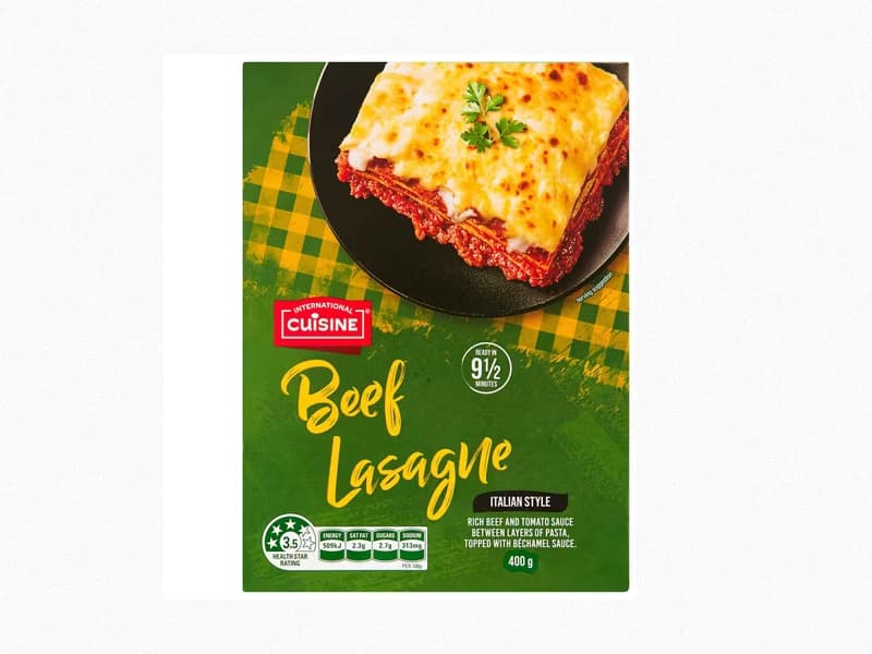 International Cuisine Beef Lasagne