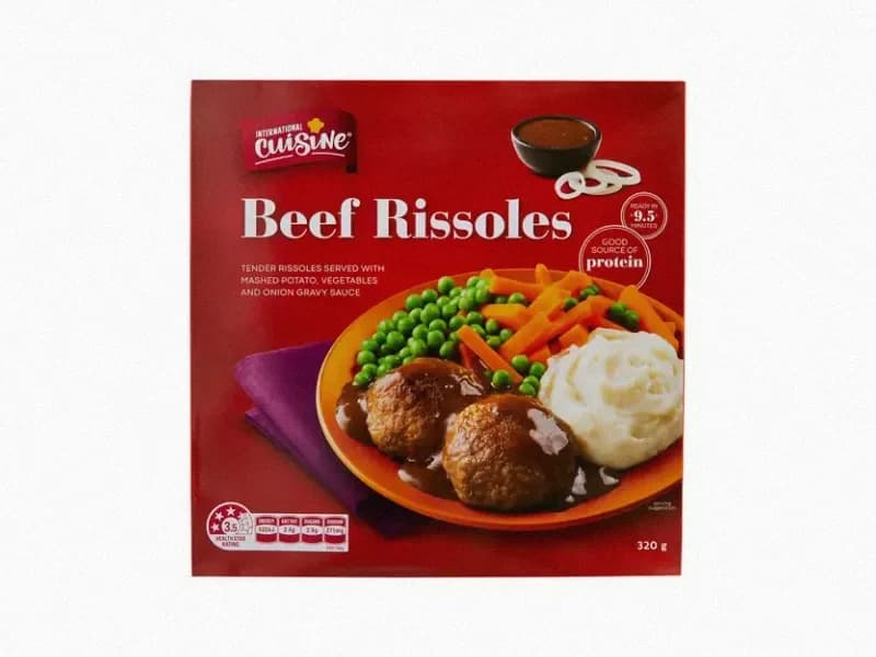 International Cuisine Beef Rissoles