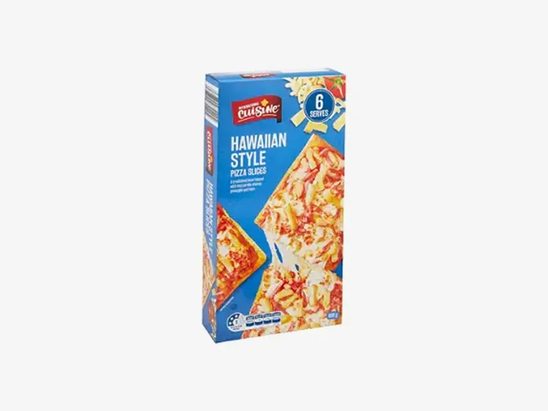 International Cuisine Hawaiian Style Pizza Slices