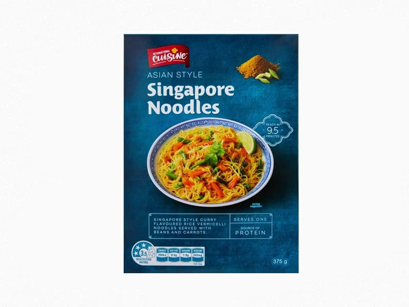 International Cuisine Singapore Noodles