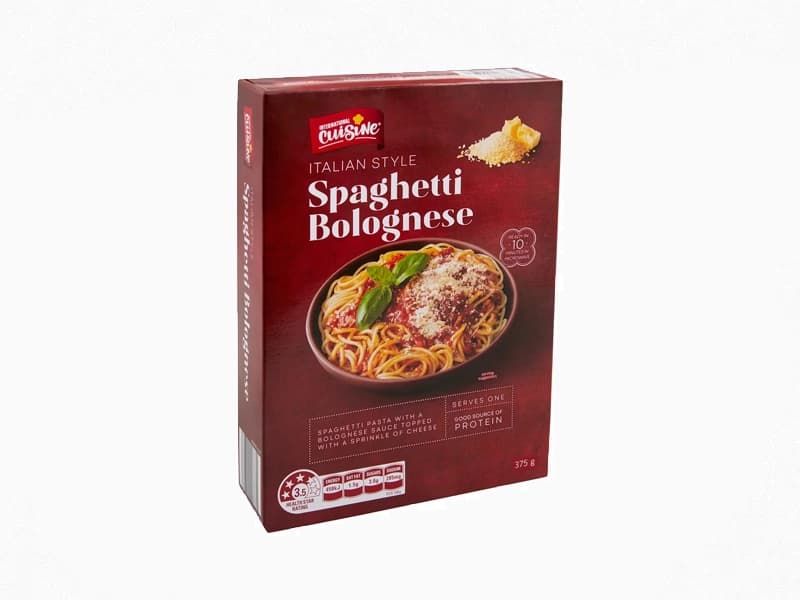 International Cuisine Spaghetti Bolognese