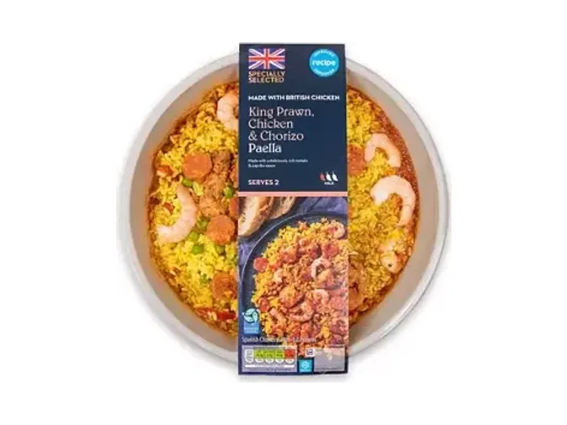 King Prawn Chicken & Chorizo Paella - Specially Selected