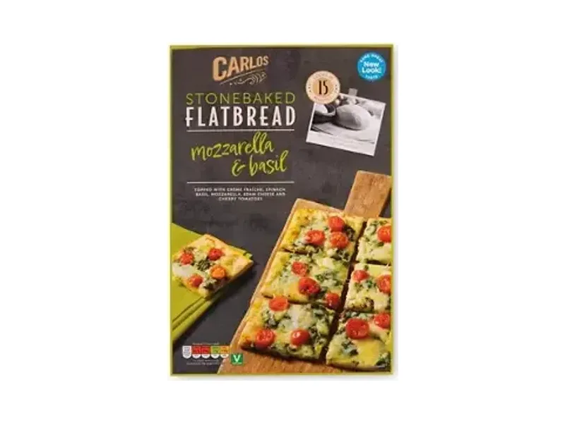 Mozzarella & Basil Stonebaked Flatbread - Carlos