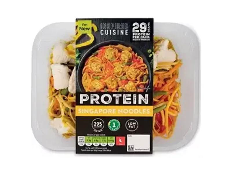 Protein Singapore Noodles - Inspired Cuisine