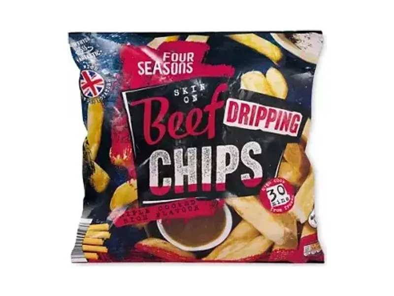 Skin On Beef Dripping Chips - Four Seasons