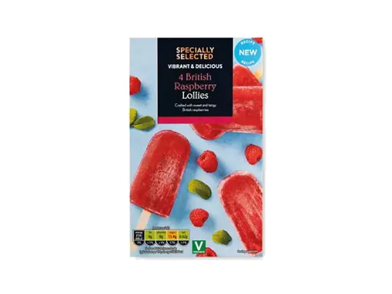 Specially Selected British Raspberry Lollies