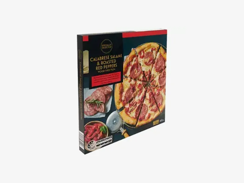 Specially Selected Calabrese Salami & Roasted Red Peppers Wood Fired Pizza