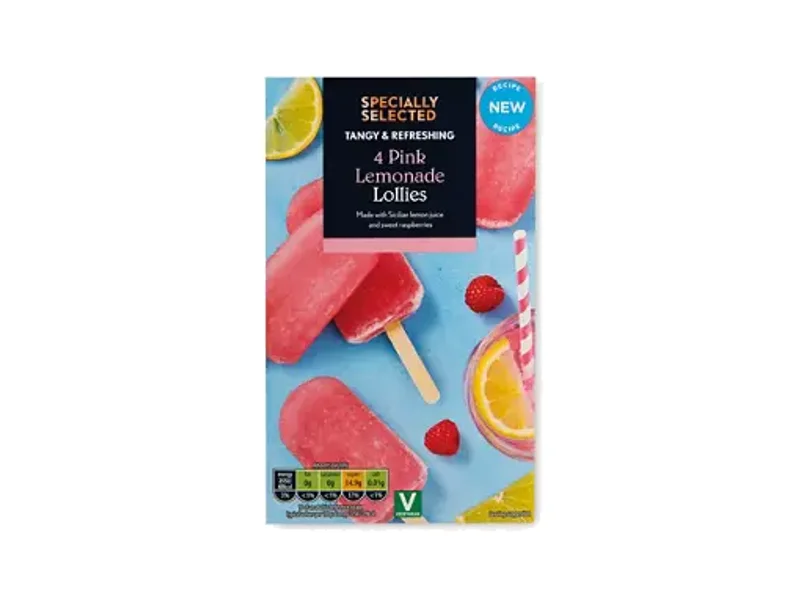 Specially Selected Pink Lemonade Lollies
