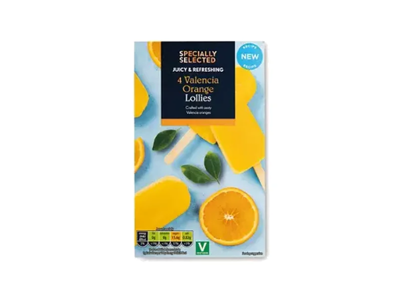 Specially Selected Valencia Orange Lollies