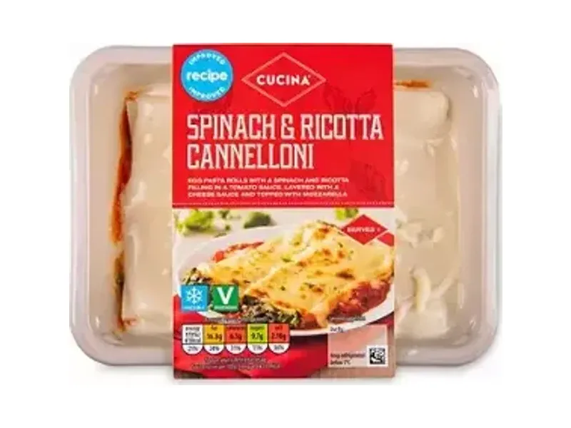 Spinach & Ricotta Cannelloni - Cucina
