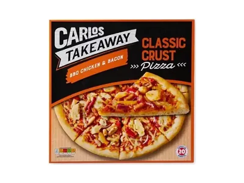 Takeaway BBQ Chicken & Bacon Classic Crust Pizza - Carlos