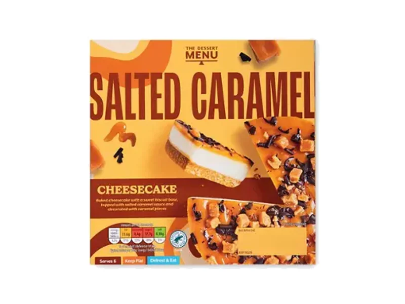 The Dessert Menu Salted Caramel Cheesecake