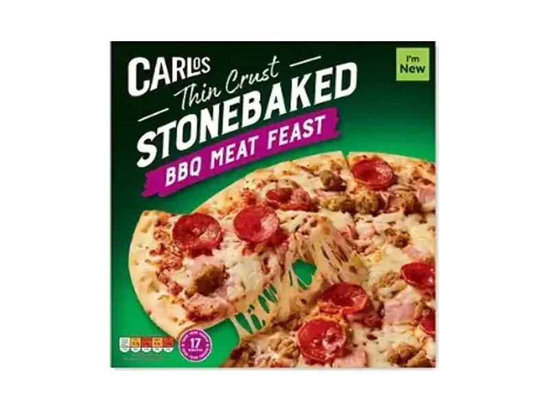 Thin Crust Stonebaked BBQ Meat Feast Pizza - Carlos
