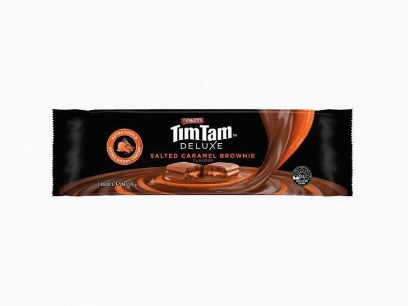 Tim Tam Salted Caramel Brownie
