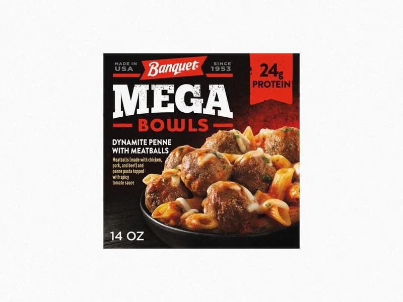 Mega Bowl Dynamite Penne & Meatballs