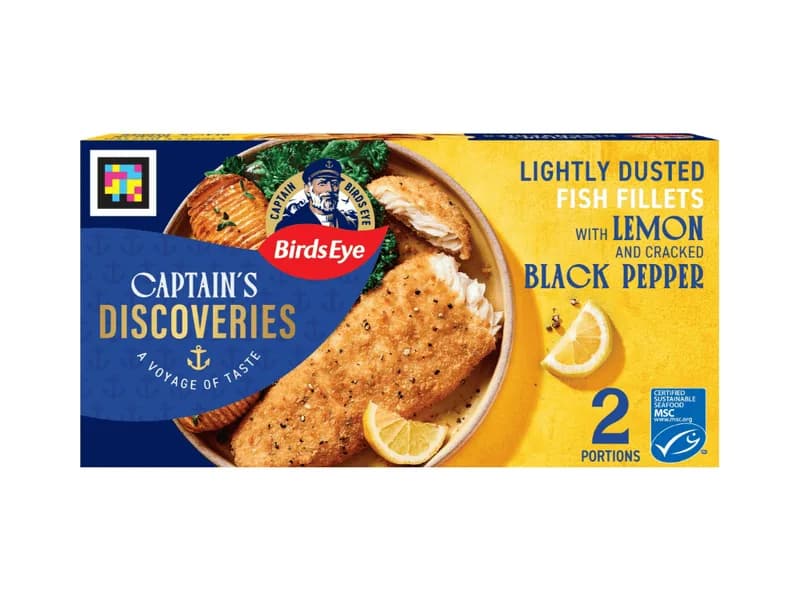 Lightly Dusted Fish Fillets Lemon & Black Pepper