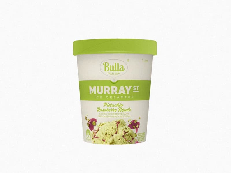 Murray St Pistachio Raspberry Ripple Ice Cream