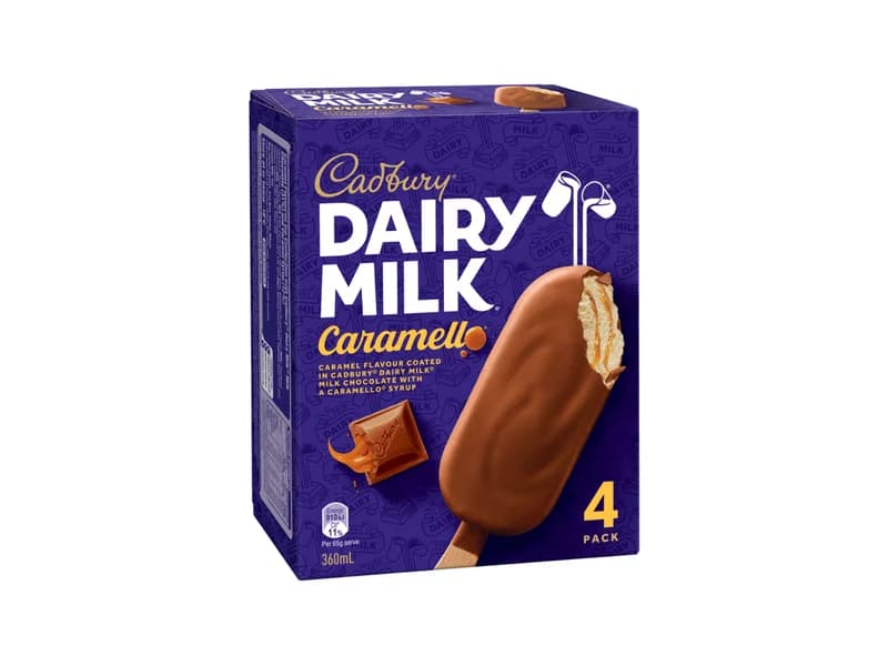 Dairy Milk Caramello Ice Cream Sticks