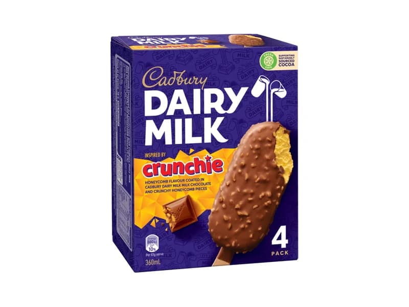 Dairy Milk Crunchie Ice Cream Sticks