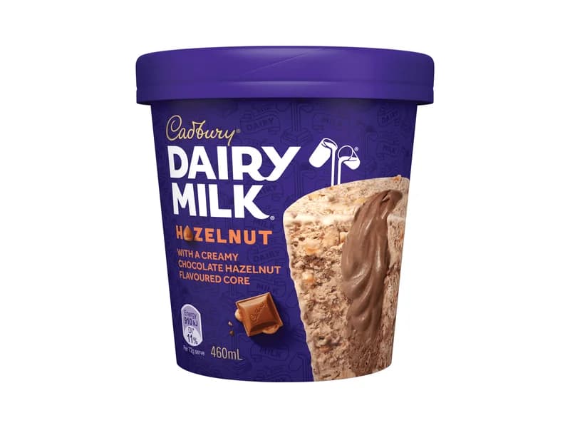 Dairy Milk Hazelnut Ice Cream Tub