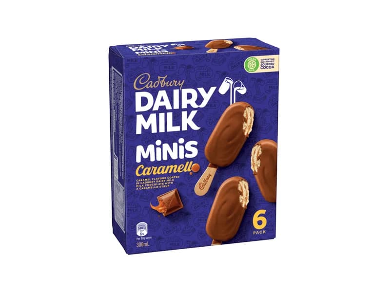 Dairy Milk Minis Caramello Ice Cream Sticks