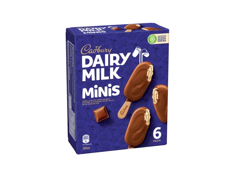 Dairy Milk Minis Vanilla Ice Cream Sticks