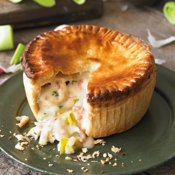 Chicken, Ham & Leek Pie