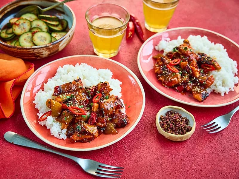 Korean Firecracker Chicken & Jasmine Rice