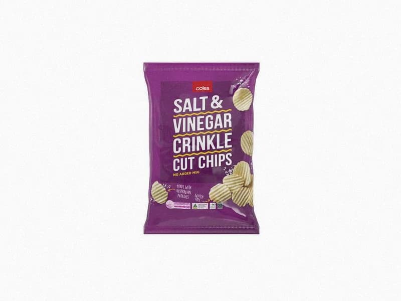 Crinkle Cut Salt & Vinegar Chips